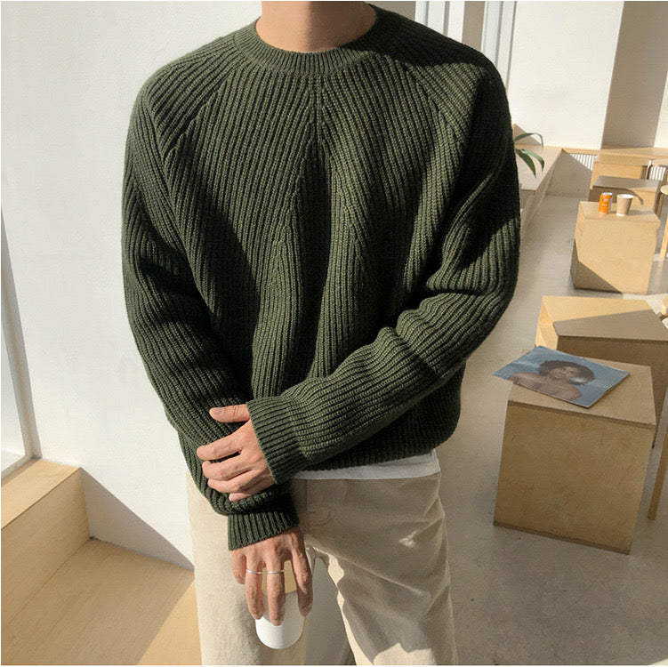 Scott ™ |  Sleeve Cotton Knit Sweater