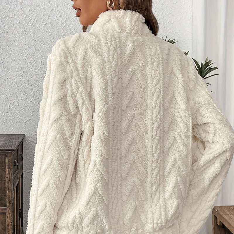 Isariel | Soft Half-Zip Sweatshirt with Warm Pockets